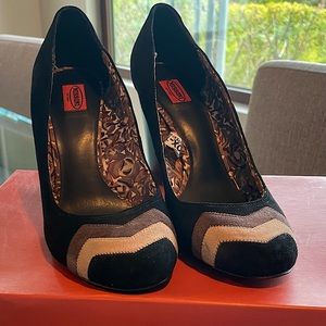 Missoni x Target Suede Colorblock Zig Zag Pumps Size 8